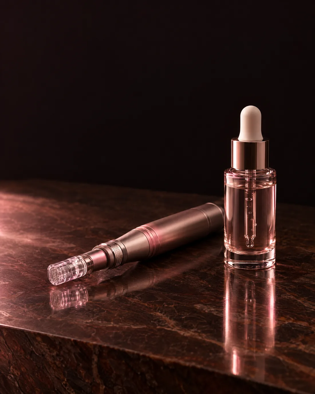 Microchanneling device and serum
